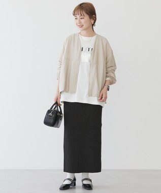 AMERICAN HOLIC ＶネックＺＩＰブルゾン Light Beige