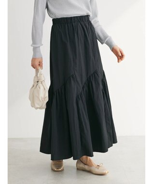 Green Parks ・ＳＵＧＡＲ　ＳＰＯＯＮ　キリカエギャザースカート Black