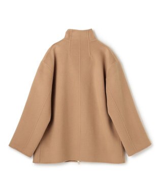 BEIGE， ZION / ウールスタンドカラーショートコート Camel