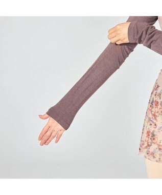 Chacott アームカバー (サーモギア(R)糸使用） グレイッシュライラック