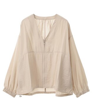 AMERICAN HOLIC ＶネックＺＩＰブルゾン Light Beige