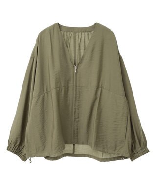 AMERICAN HOLIC ＶネックＺＩＰブルゾン Olive