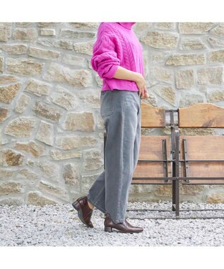 ing <ing>【WEB限定】【サスティナブルシリーズ】甲深デザインパンプス ダークブラウン