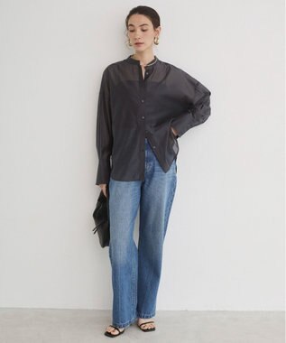 WEGO 【ANGIE VINTAGE】シアーシャツ ブラック