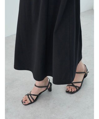 earth music&ecology スウェットキャミワンピース Black