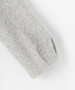 ANY SIS L 【2WAY】ブークレーシャギーラメ アウター ライトグレー