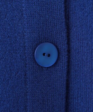 ICB 【洗える】ソフトカシミヤミックス Vネックニットカーディガン ロイヤルブルー系