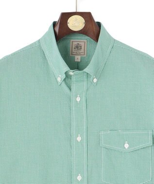 J.PRESS MEN 【WEB・一部店舗限定】サッカーギンガムチェックシャツ グリーン系3