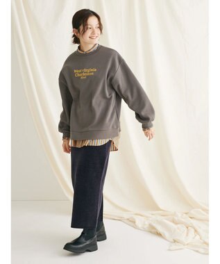 CRAFT STANDARD BOUTIQUE シェニールヤーンニットスカート Navy