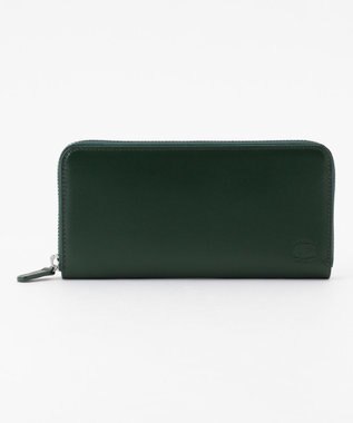J.PRESS MEN 【MORPHO×J.PRESS】スムースヌメ 長財布(ラウンドファスナー) ダークグリーン系