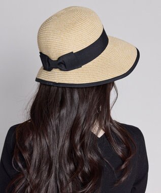 TOCCA 【サイズ調整可】HALF BRIM RIBBON HAT ブレードハット ベージュ系