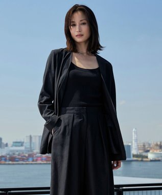 ICB 【洗える】 UnleashLite ノーカラージャケット ブラック系