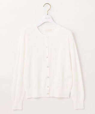 ANY SIS 【美人百花7月号掲載】ベーシッククルーネック カーディガン オフホワイト