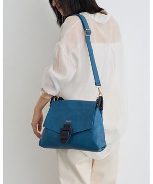MioFIRANO バックル付きフラップトートバッグ 2WAY　FIRANO フィラノ BLUE