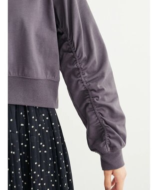 Green Parks ・ＥＬＥＮＣＡＲＥ　ＤＵＥシャーリング袖プルオーバー Charcoal Gray