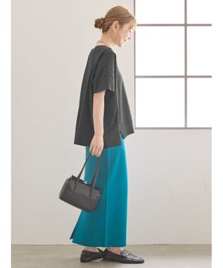 AMERICAN HOLIC ミラノリブニットタイトスカート Blue Green