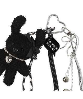 UNBILLION カシュカシュ cachecache / クマハートカラビナチャーム ブラック