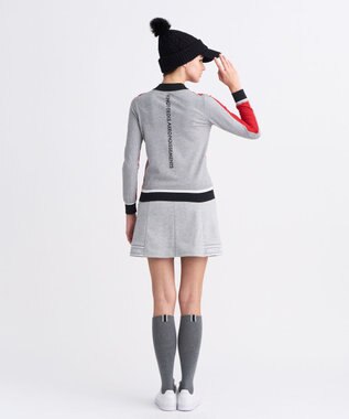 23区GOLF 【WOMEN】カラーブロックセーター レッド系