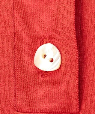 23区 L 【R(アール)】アイスニット 襟付きデザイン トップス オレンジ系