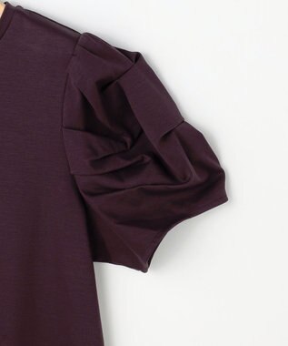 組曲 S 【先行予約】タッチミースムース ボリュームスリーブ カットソー マロンブラウン系