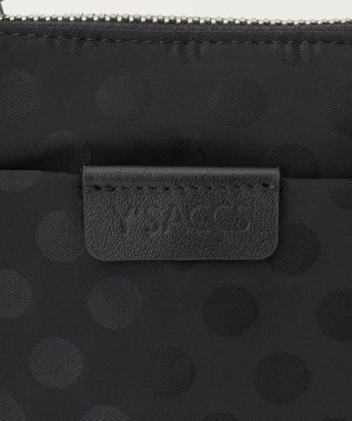 Y'SACCS ドットジャカード　ミニポシェット ブラック