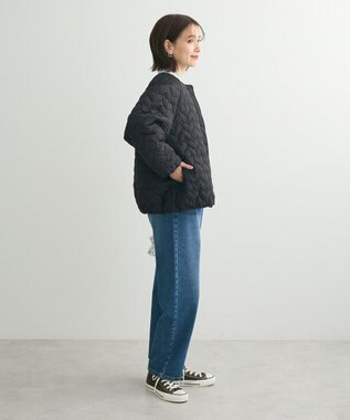 Green Parks ・ｓｗｉｎｇ　ｂｙ　ハートキルトコクーンブルゾン Black