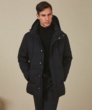 GOTAIRIKU WEB限定【仕事で着られる】ドレスダウンコート_ストレッチツイル_25年新作 ブラック系