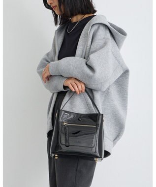 MioFIRANO スクエアエナメルハンドバッグ 2WAY　FIRANO フィラノ