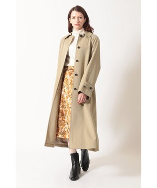 DAKS タータンチェックライニング ドルマンコート ベージュ