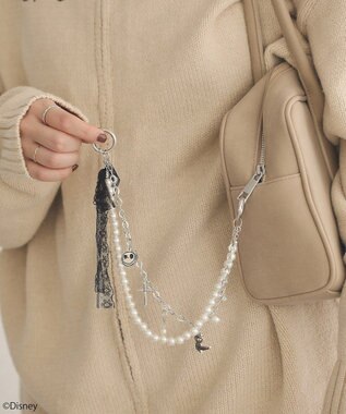 earth music&ecology ナイトメア／レースリボン付きチャーム Silver