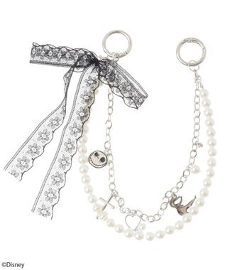 earth music&ecology ナイトメア／レースリボン付きチャーム Silver