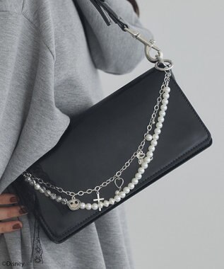 earth music&ecology ナイトメア／レースリボン付きチャーム Silver