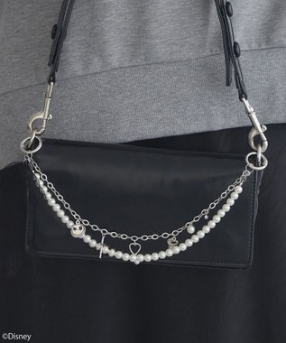 earth music&ecology ナイトメア／レースリボン付きチャーム Silver