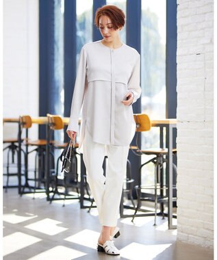 ICB 【洗える】 シェルタリングドライオックス スティックパンツ オフホワイト系