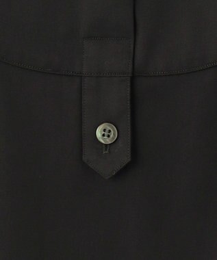 23区 【23区 lab.】ハイカウントコットン マキシ丈 シャツ ワンピース ブラック系