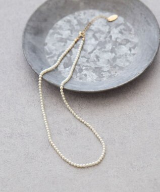 AMERICAN HOLIC ガラスパールネックレス White