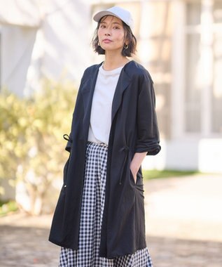 ANY 【洗濯機可/UVケア/接触冷感】ドロストピケカーディガン ブラック