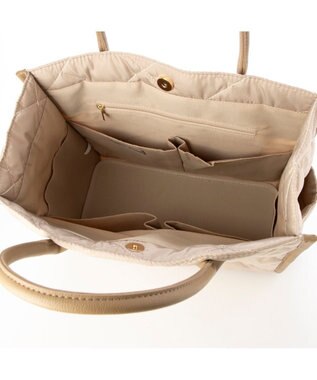 UNBILLION 【テレビ ドラマ着用アイテム】カシュカシュ cachecache / キルティングスクエアトートバッグM ベージュ