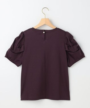 組曲 S 【先行予約】タッチミースムース ボリュームスリーブ カットソー マロンブラウン系