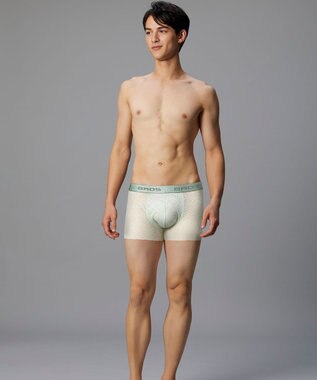 WACOAL MEN ボクサーパンツ【レースボクサー】フロント快適グラマラス 通気性 フリーなカッティング(裾部分) 前閉じ レース 下着 GT3341 /ブロス バイ ワコールメン メロン