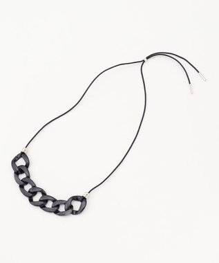 23区 樹脂チェーン ネックレス ブラック系