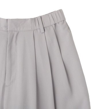 Green Parks セミワイドスラックスパンツ Light Gray