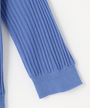 組曲 シアーニット フリルカーディガン ブルー系