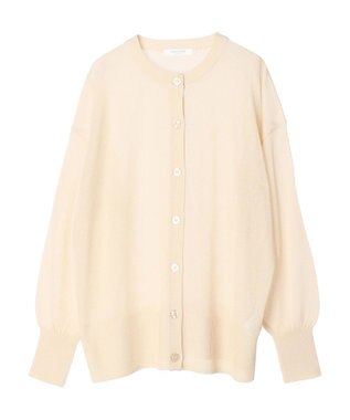 Green Parks フィラメントラメシアーカーディガン Off White