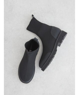 AMERICAN HOLIC ニットショートブーツ Black