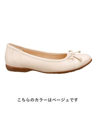REGAL FOOT COMMUNITY 【アールドット】S02C リボン付きフラットシューズ ブラック