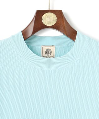 J.PRESS MEN 【WEB・一部店舗限定】クルーネックカノコ ニット サックスブルー系