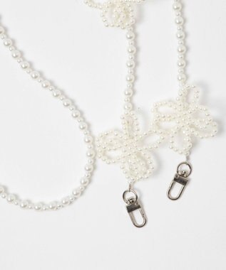 WEGO フラワーモチーフビーズストラップ 柄1