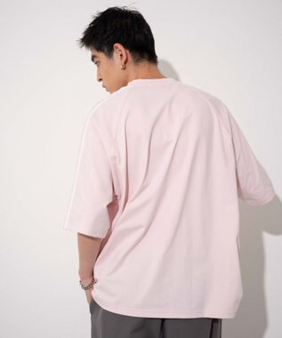 WEGO 【ユニセックス着用ITEM/MLサイズ展開】ゲームロゴスリーブラインT ピンク