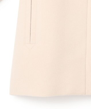 J.PRESS YORK STREET 【WOMEN】2WAY ウールアンゴラ ビーバーショートコート ベージュ系